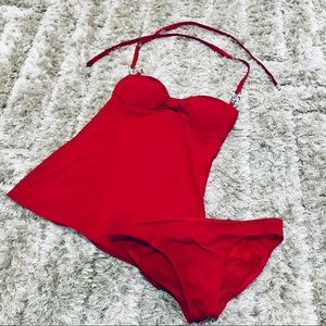 Michael Kors Red Tankini Size 4